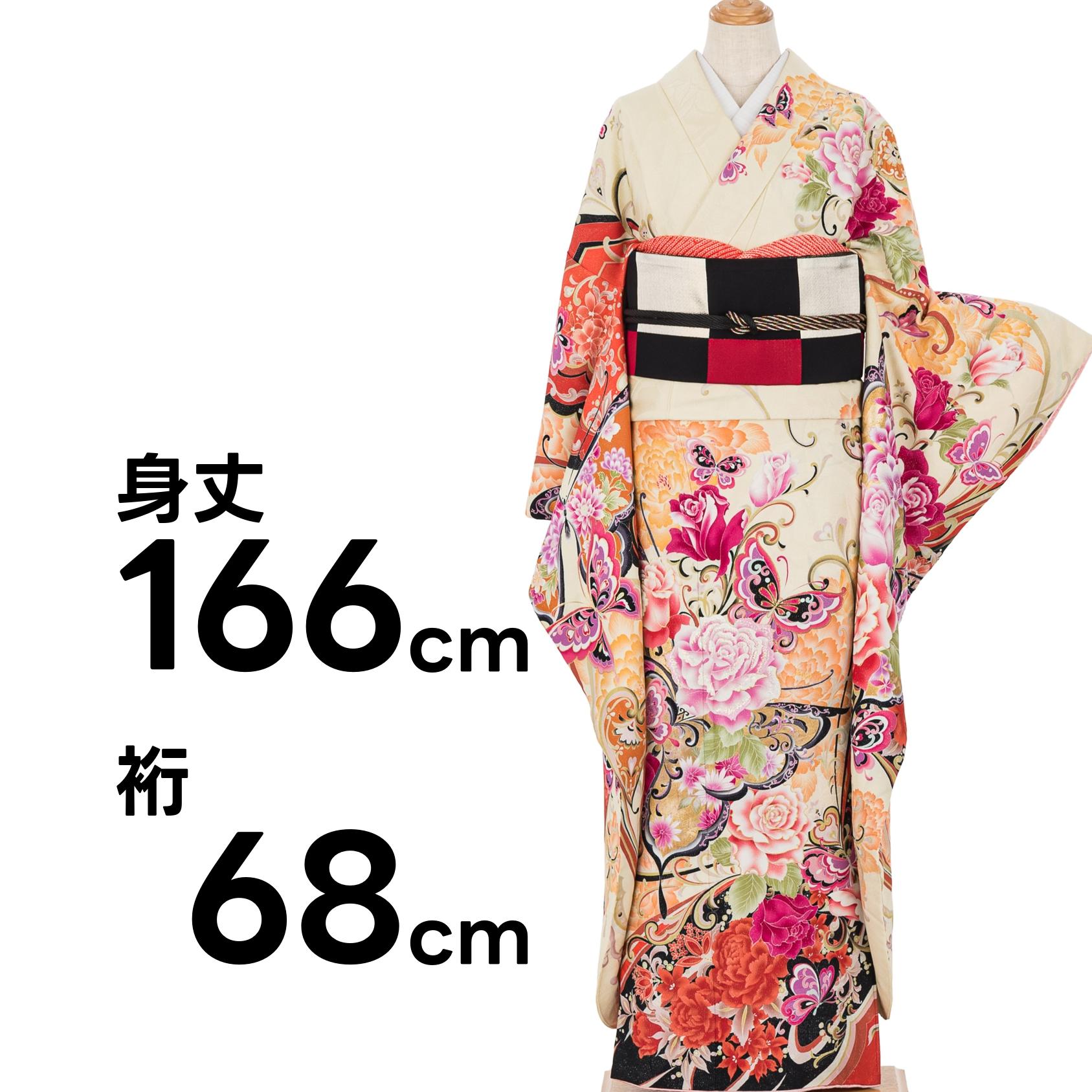 振袖 森英恵デザイン 蝶と薔薇 : 新品・リユース着物の通販 からん