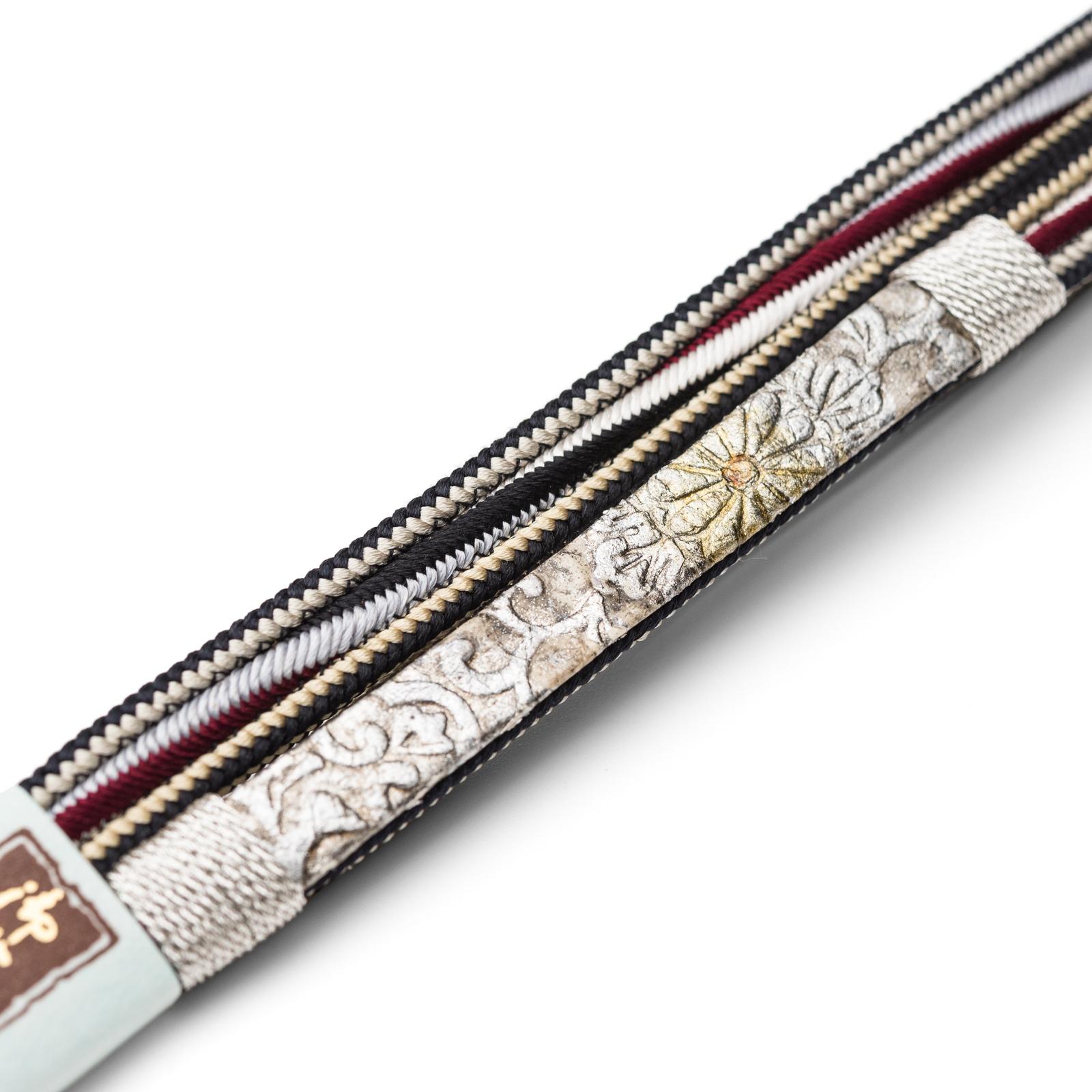 平和屋着物○西陣 安田つづれ工房謹製 爪掻き本綴れ 八寸名古屋帯 霞文