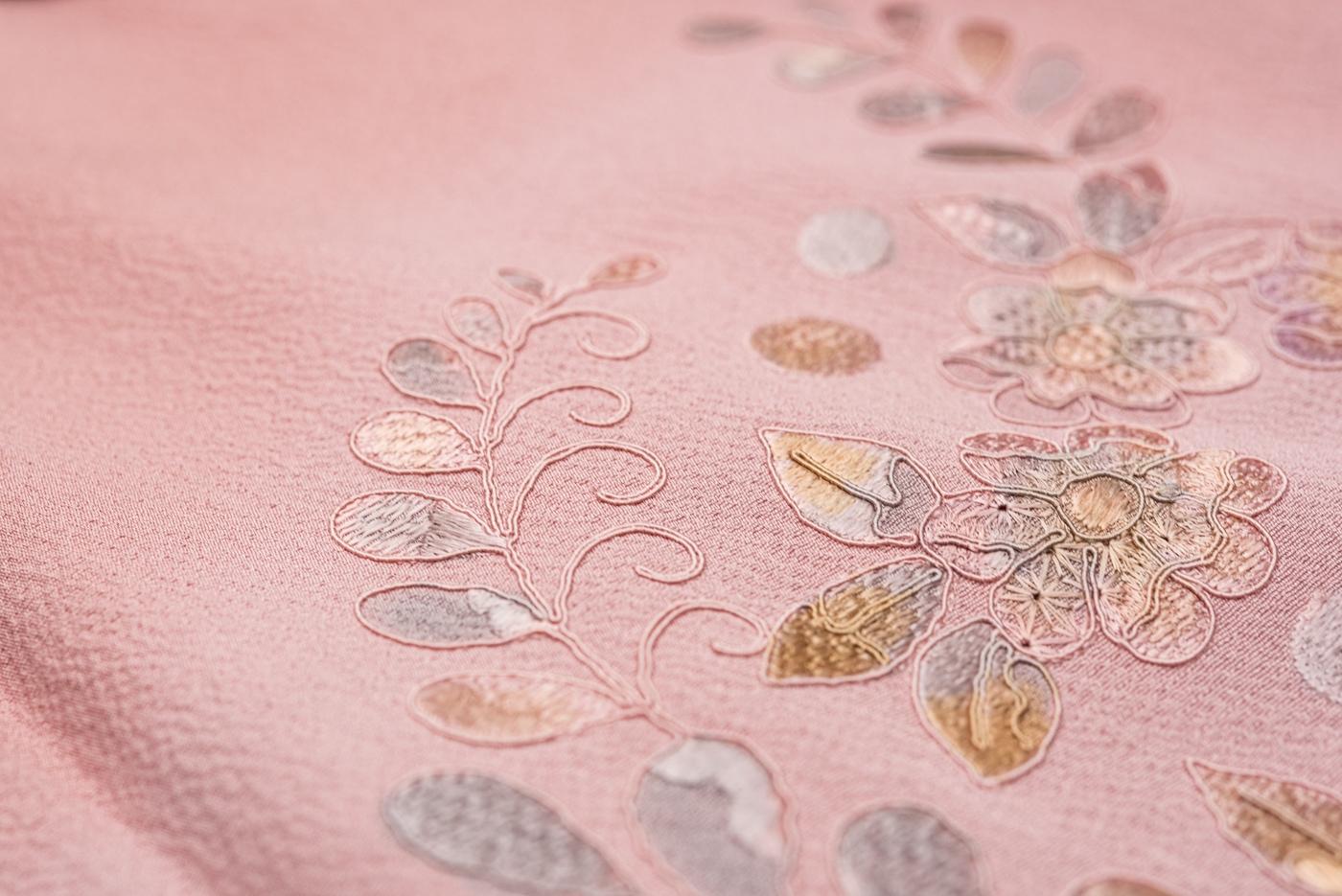 訪問着 汕頭刺繍 辻が花模様 : 新品・リユース着物の通販 からん Yahoo