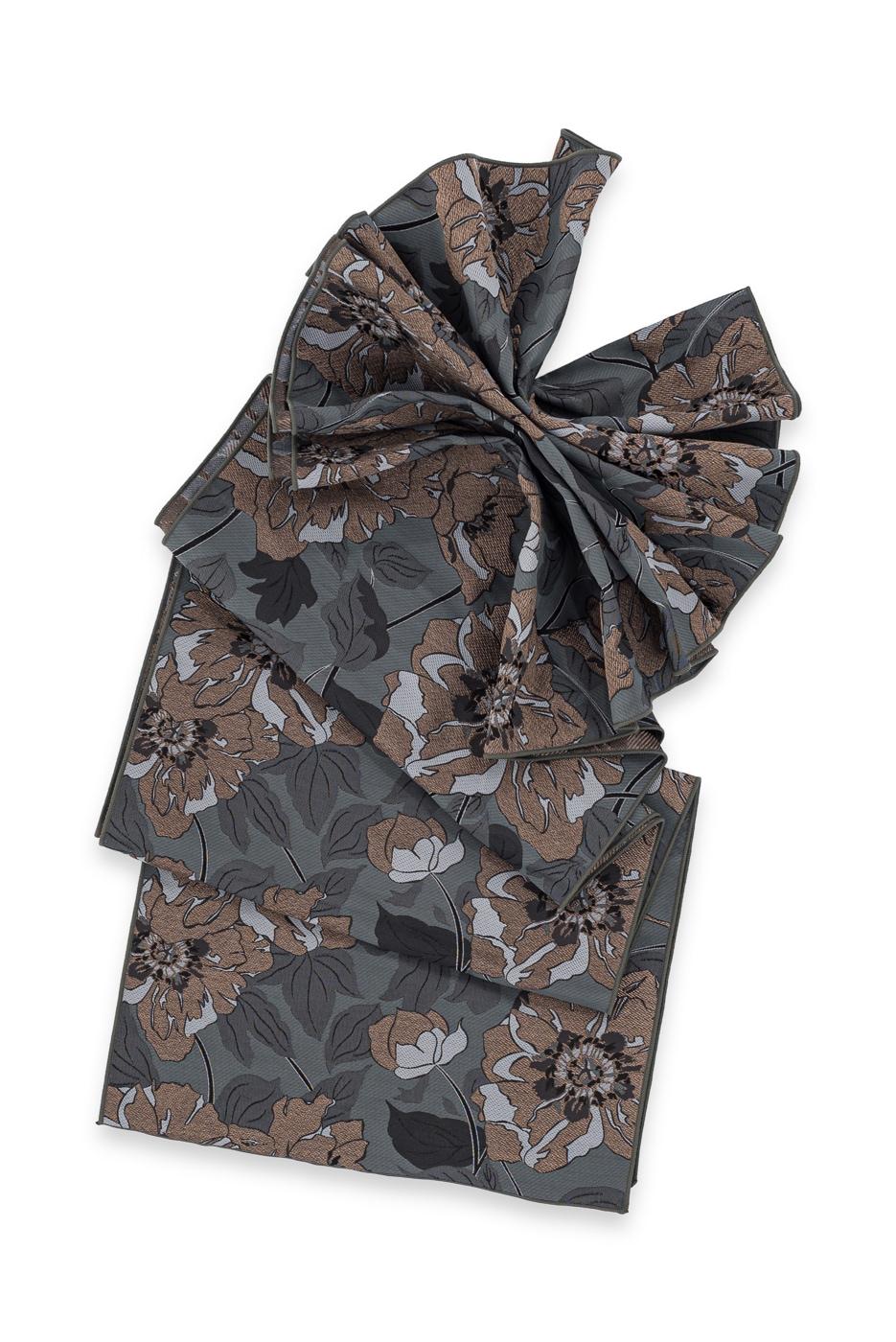 新品 兵児帯 Flower Blackの詳細画像2