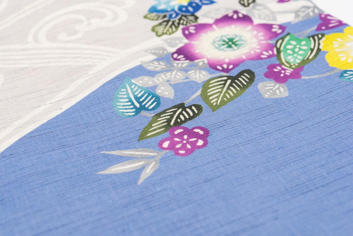 新品　召しませ花　麻京袋帯　花波の画像