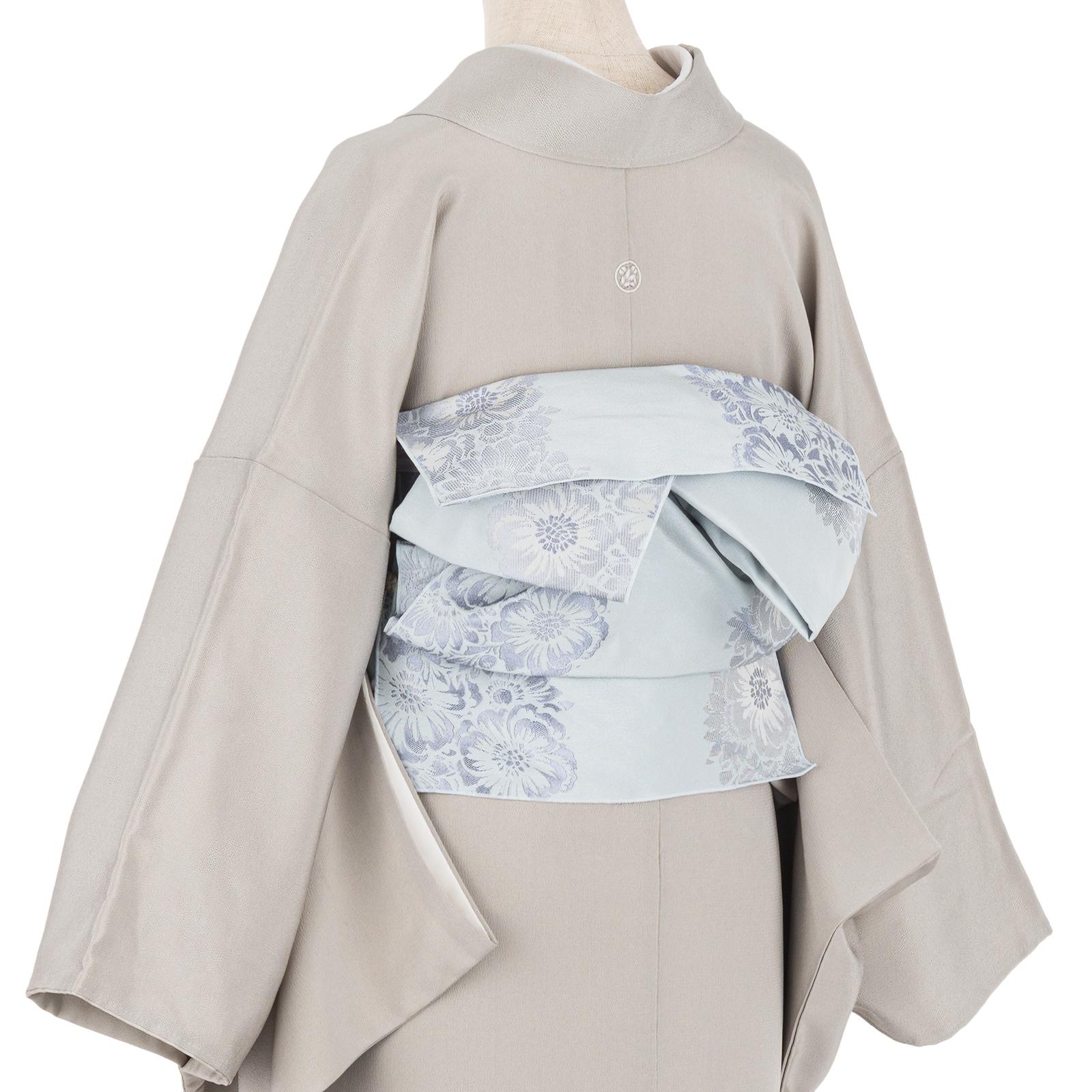 新品 兵児帯 水色 花かさねの詳細画像1