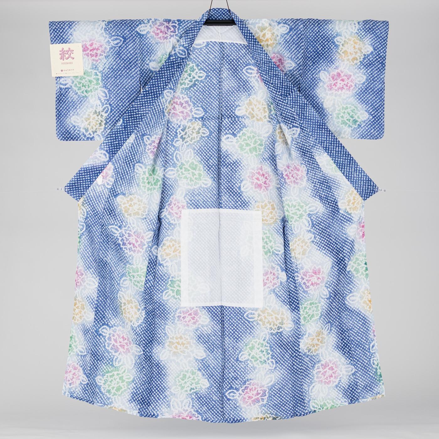 新品浴衣　藤娘きぬたや　三色花の画像