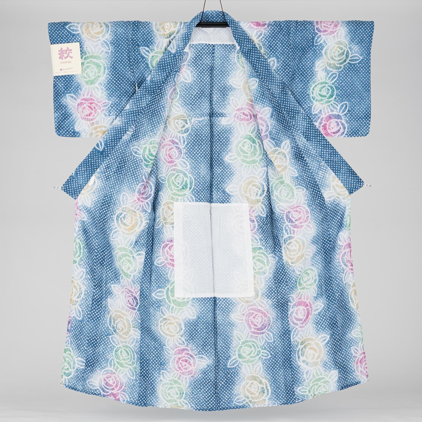 新品浴衣　藤娘きぬたや　三色薔薇の画像