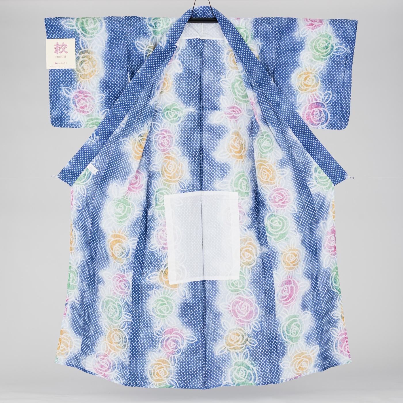 新品浴衣　藤娘きぬたや　三色薔薇の画像