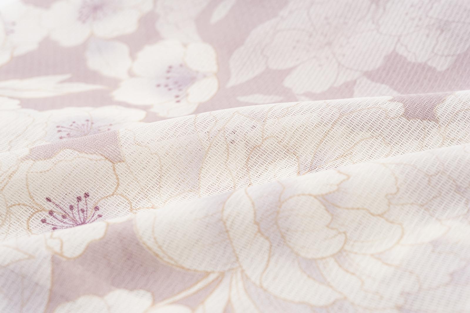 新品　洗える薄羽織　紗　桜牡丹　ピンクの画像