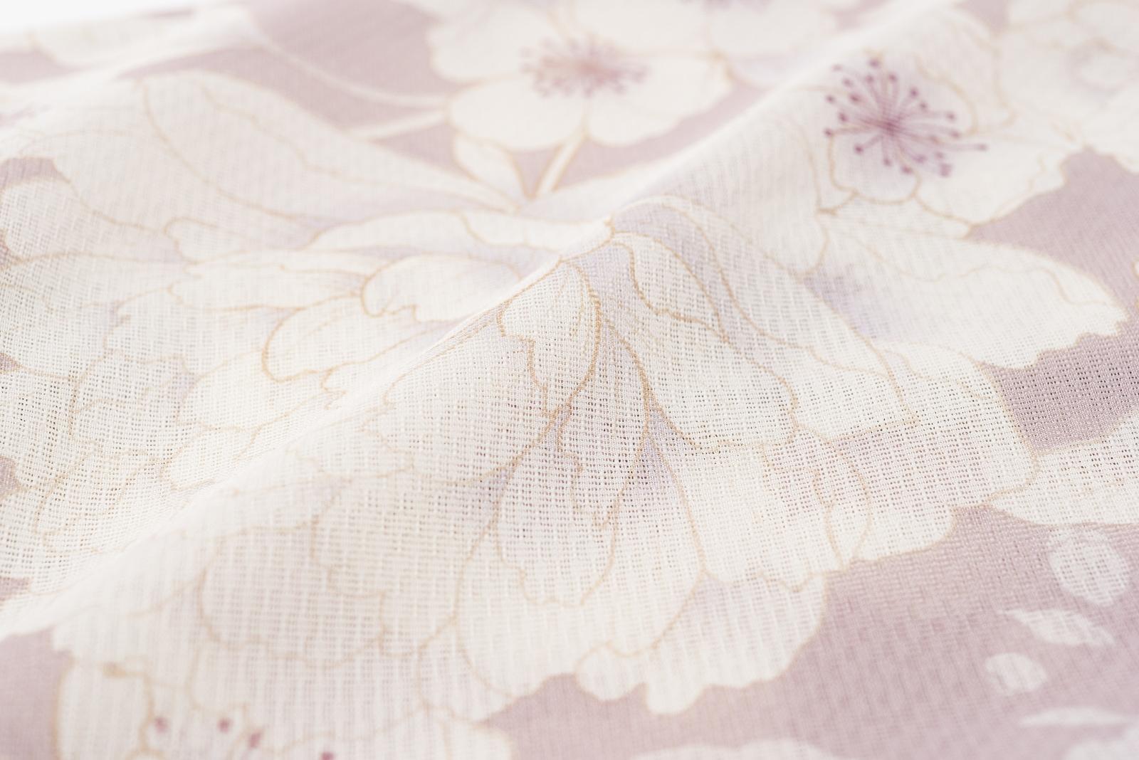 新品　洗える薄羽織　紗　桜牡丹　ピンクの画像