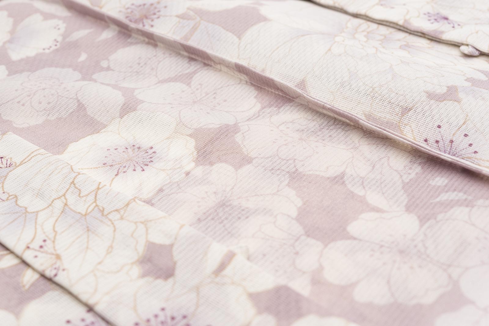 新品　洗える薄羽織　紗　桜牡丹　ピンクの画像