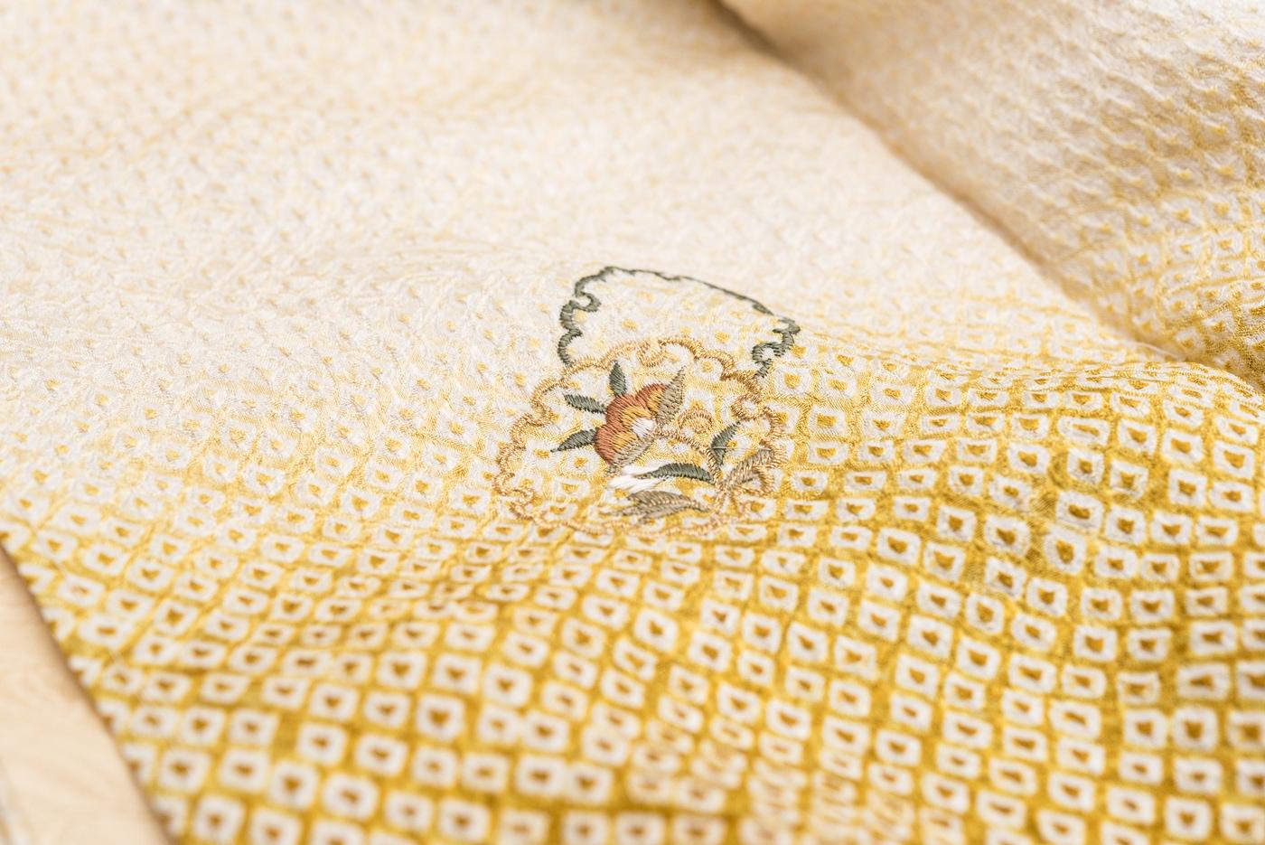 訪問着　総絞り　雪輪刺繍_10