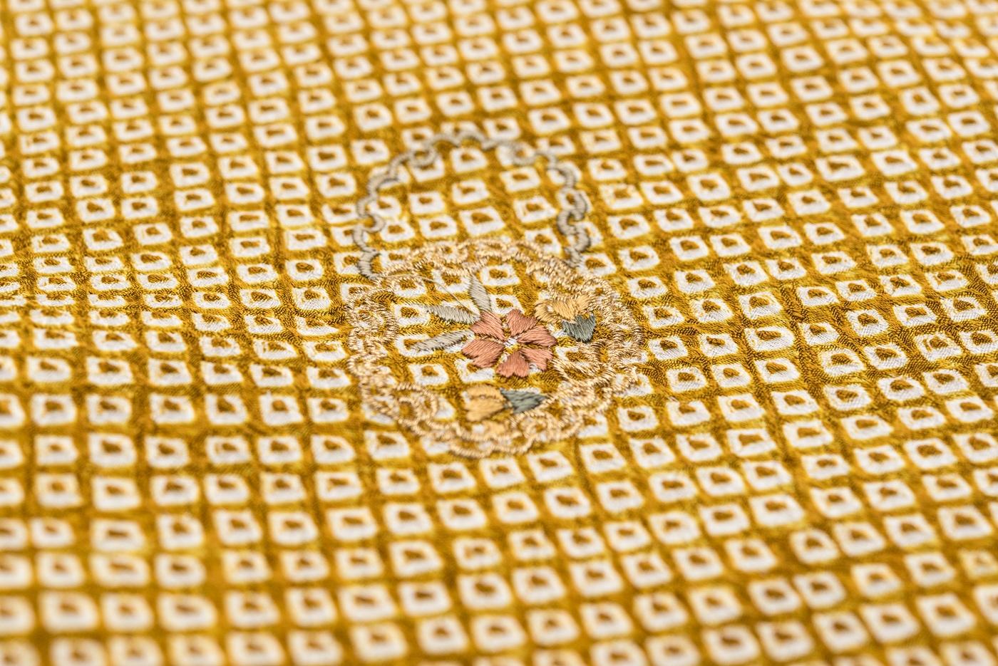 訪問着　総絞り　雪輪刺繍_7