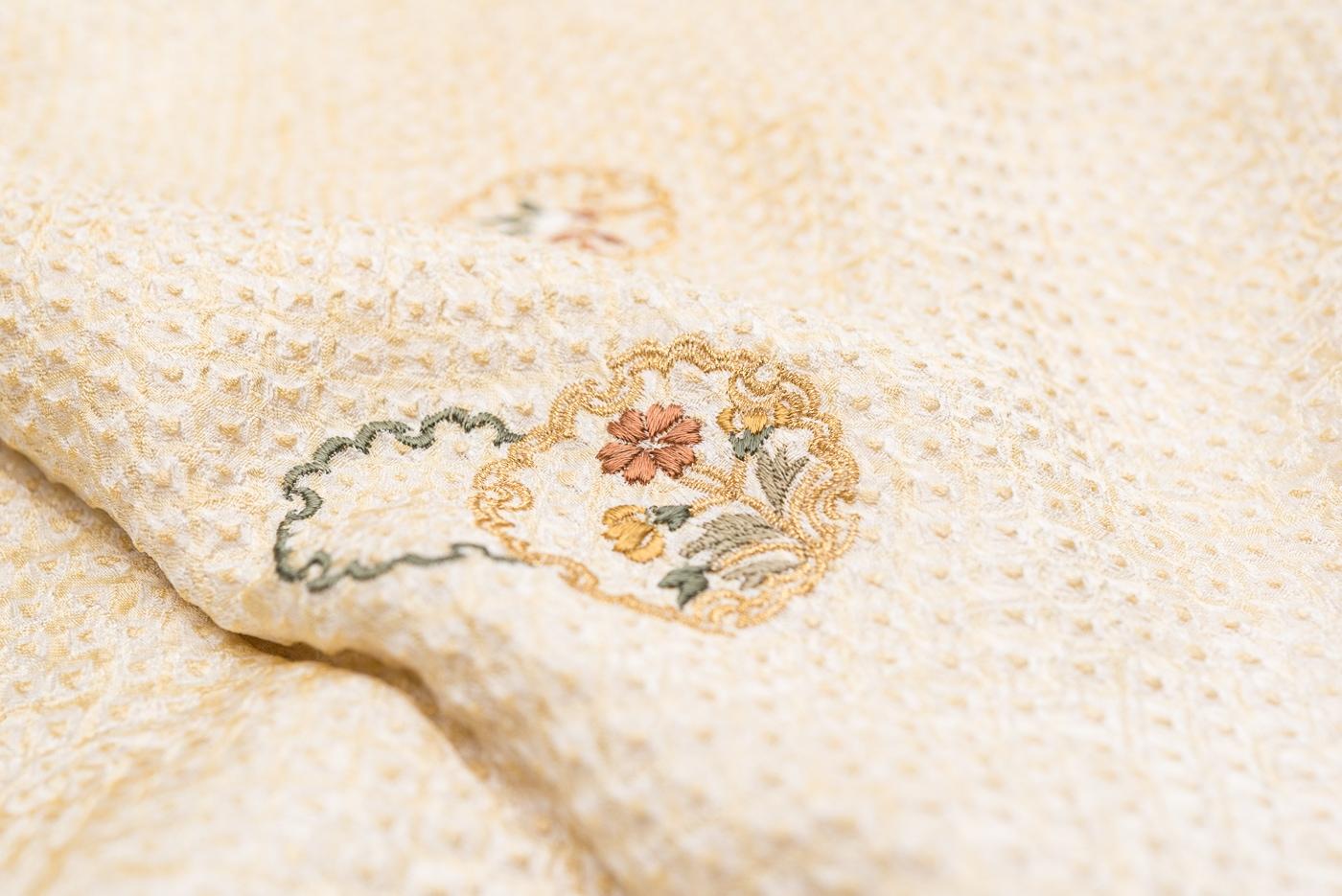 訪問着　総絞り　雪輪刺繍_9