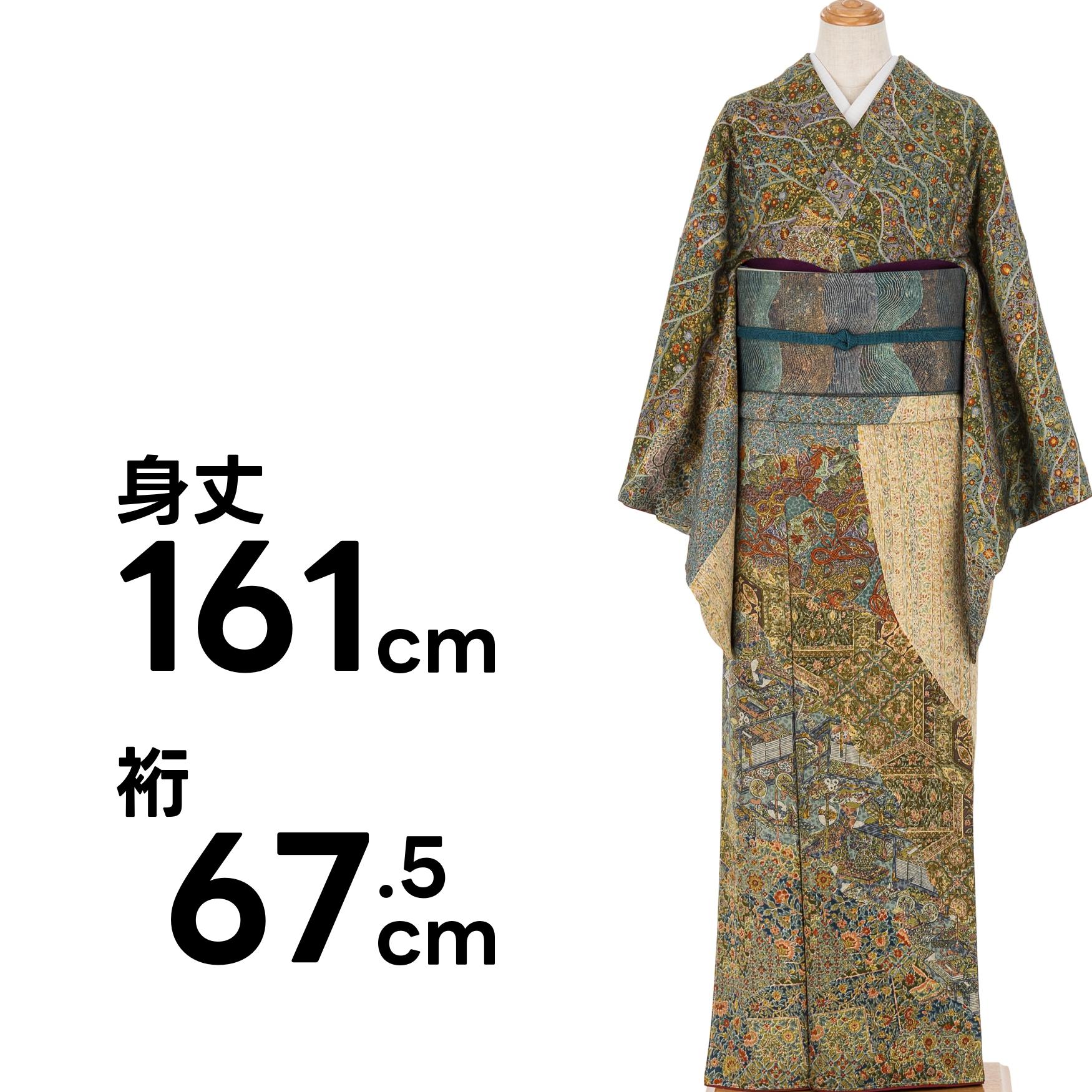 訪問着　花更紗模様