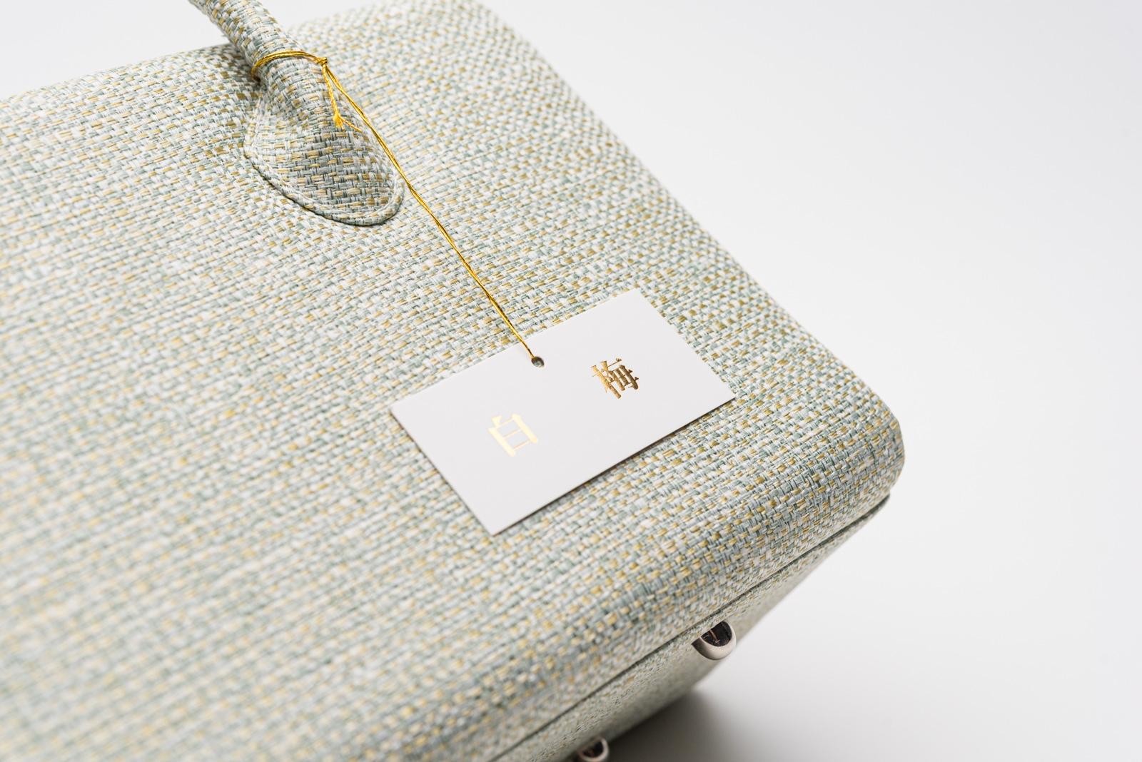 白梅☆利休バック☆新品未使用☆日本製 利休バッグ 白梅 グリーンゴールド : 新品・リユース着物の通販 からん