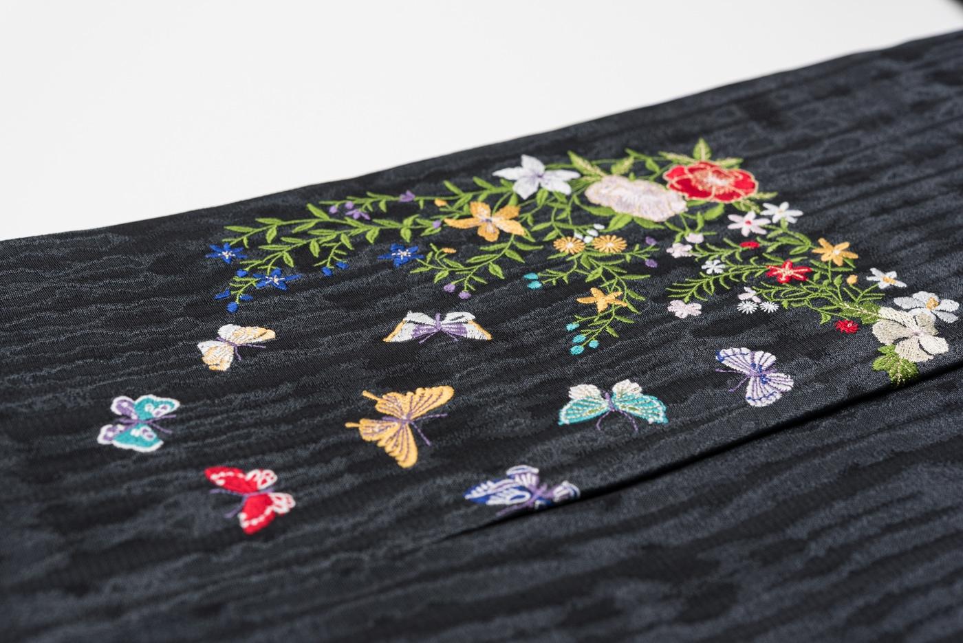 【アウトレット】新品　西陣織　3シーズン九寸名古屋帯　花園の画像