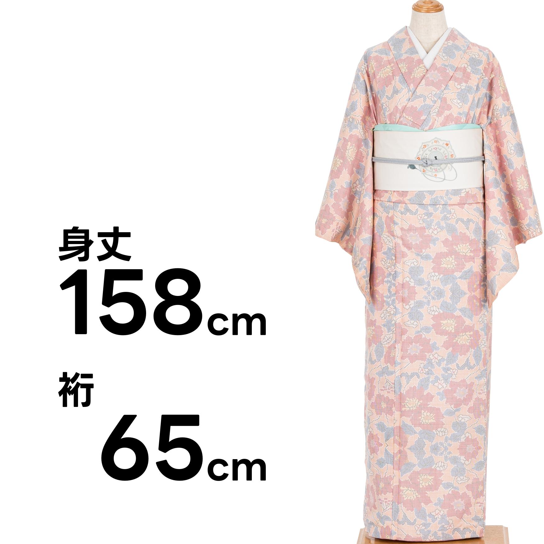 大島紬　色大島　花模様