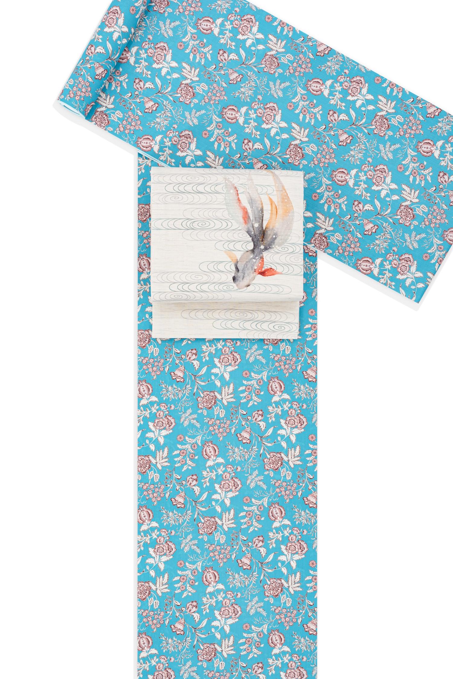 【反物】新品　召しませ花　唐花　セオαの画像