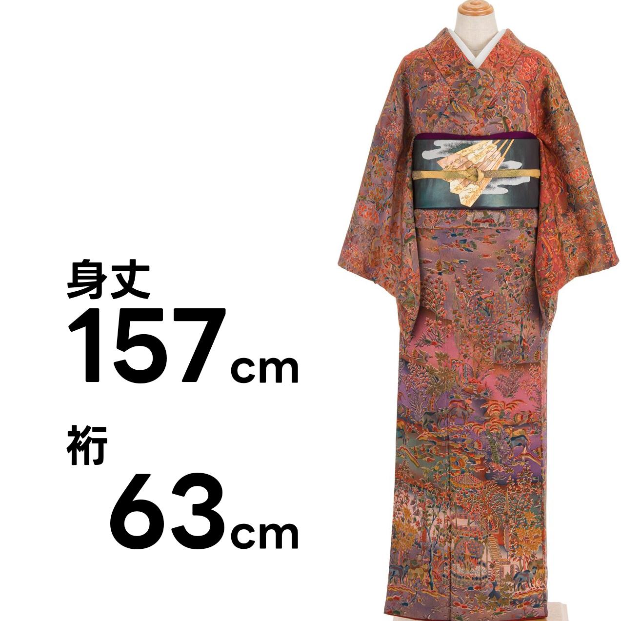 総柄訪問着 更紗花鳥図 : 新品・リユース着物の通販 からん Yahoo!店 