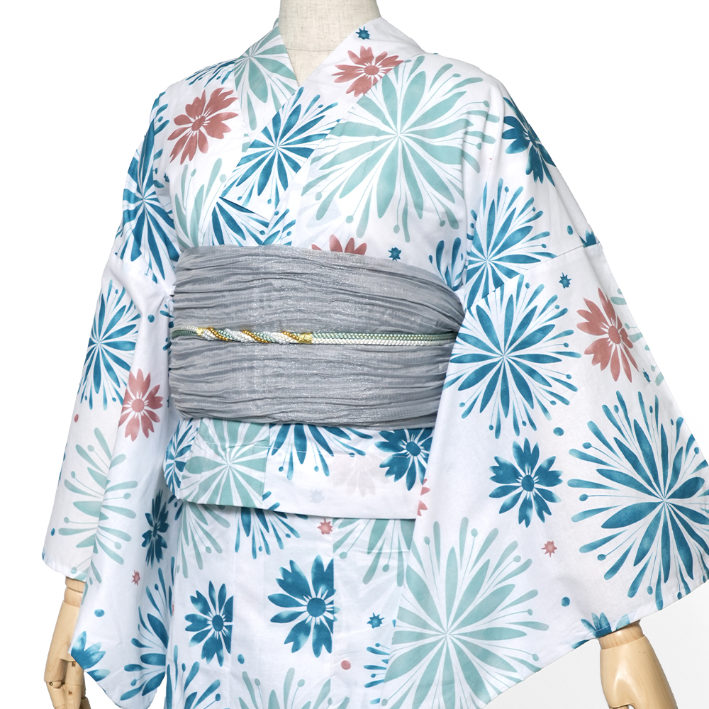 セパレート浴衣 花柄 古典柄 レディース 10代 20代 30代 レトロ モダン
