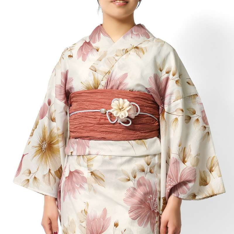セパレート浴衣 花柄 古典柄 レディース 10代 20代 30代 レトロ モダン