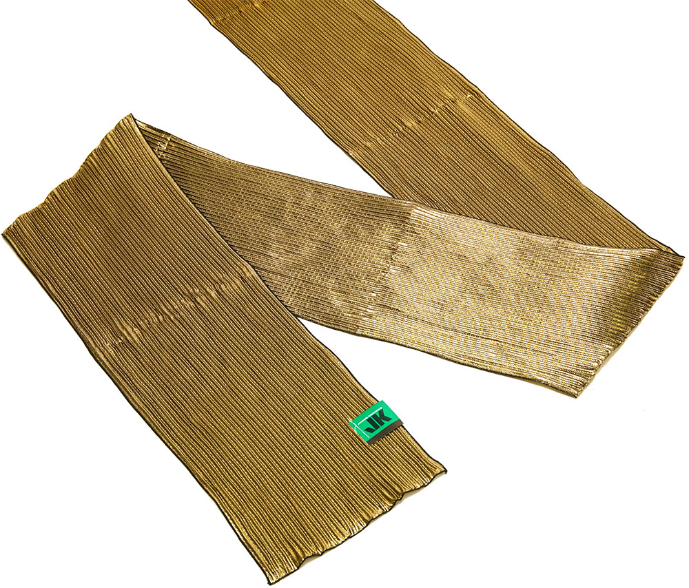 コシノジュンコ（JUNKO KOSHINO） 兵児帯 金 黒 ゴールド ラメ