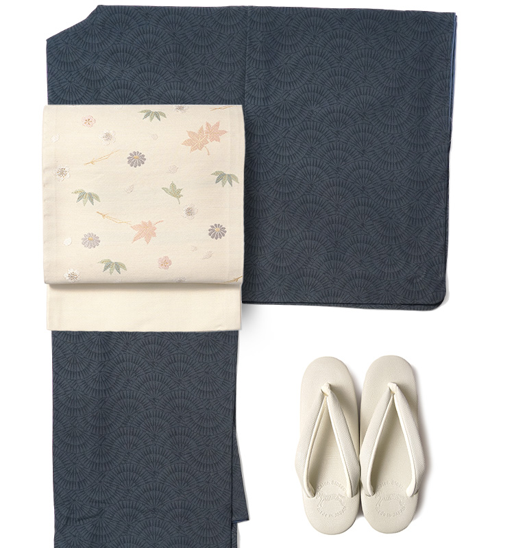 A 43未着用袋帯 綴れ大太鼓 紬　オシドリ もみじ花　ベージュ　着物 A 43未着用袋帯 綴れ大太鼓 紬 オシドリ もみじ花 ベージュ 着物 楽天