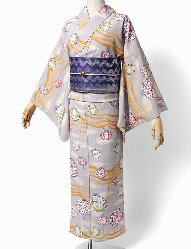 浴衣 tsumori chisato セオアルファ 気球 グレー 30代 40代 50代