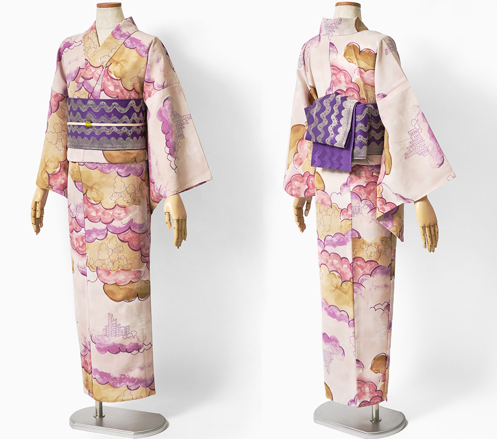 浴衣 tsumori chisato セオアルファ 雲 森 街 ピンク レディース