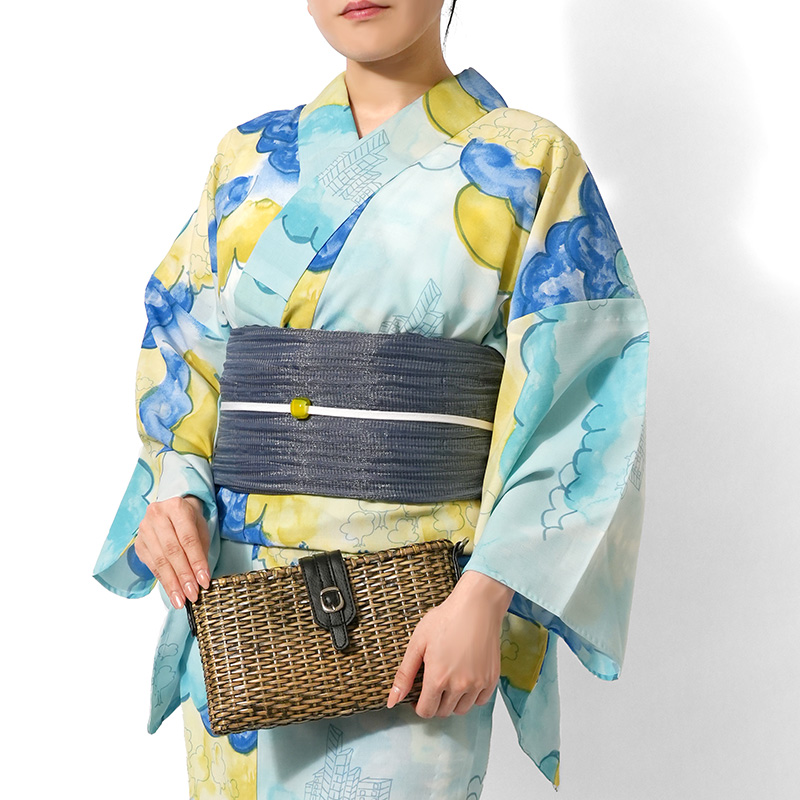 浴衣 tsumori chisato セオアルファ 雲 森 街 水色 レディース