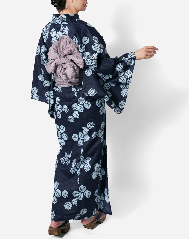 ★りんのね　浴衣（紺色）　帯★2点セット 楽天市場】【10%OFFクーポン配布中】浴衣セット 2点セット