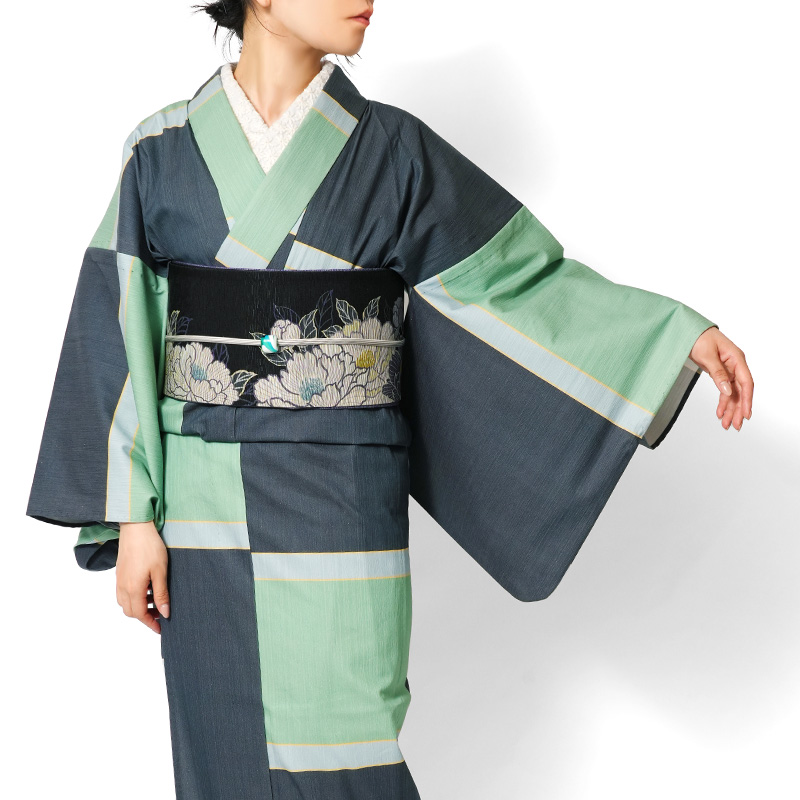 SK-101 訪問着 バチ衿 袷 作家物 落款付き 共八掛 束ね熨斗 高級 重厚 SK-101 訪問着 バチ衿 袷 作家物 落款付き 共八掛 束ね熨斗 高級 重厚