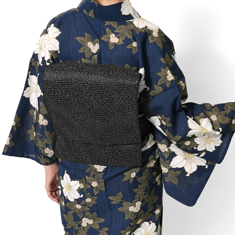 軽装帯 羅 黒 ラメ ゴールド シルバー ピンク シンプル お太鼓