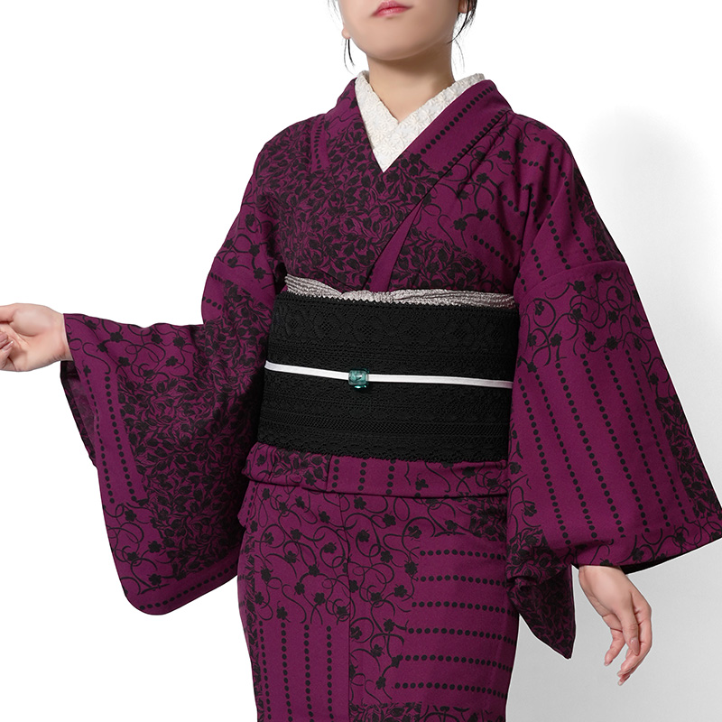 洗える色無地　花唐草地紋　ジャガード織　Lサイズ 洗える色無地 花唐草地紋 ジャガード織 Lサイズ