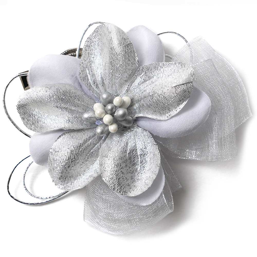 花飾り クリップ 帯飾り スカーフ留め コサージュ 帯留め 髪飾り ヘア