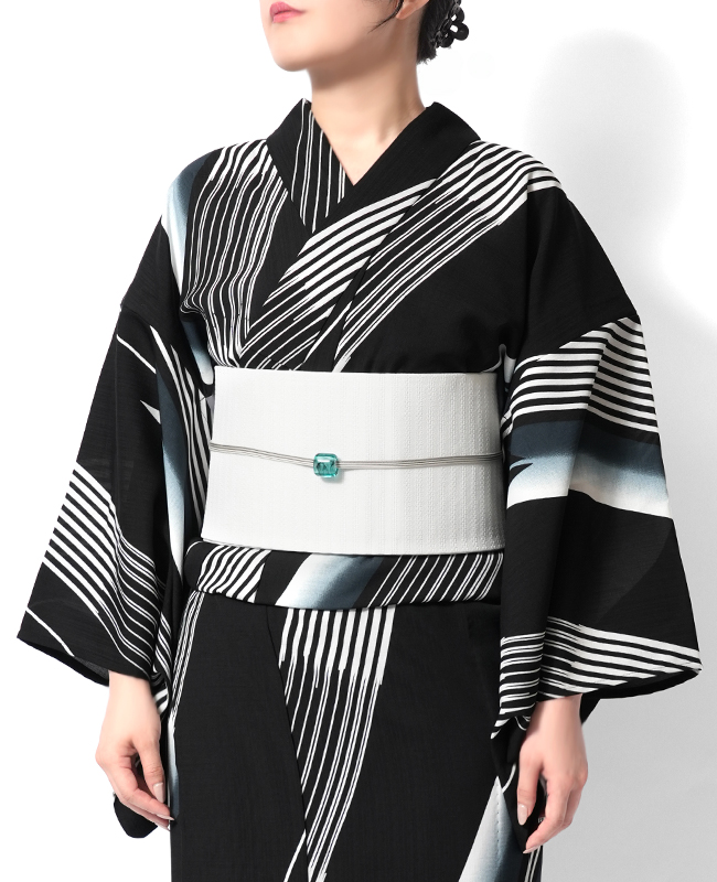 未使用　雪三郎浴衣コシノヒロコ帯他籠  最終価格とさせていただきます。 10004090_2.jpg
