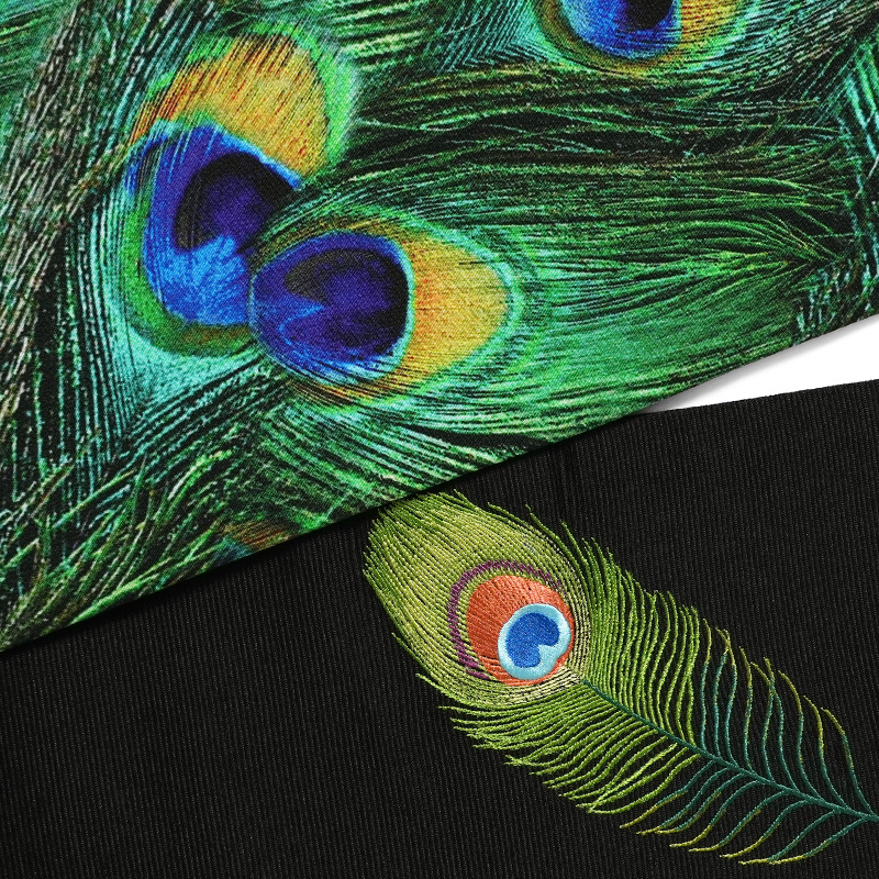 撫松庵 孔雀刺繍 黄緑色 半幅帯 撫松庵 半幅帯 孔雀の羽根 緑 青 黄色 黒 刺繍 リバーシブル 変り結び