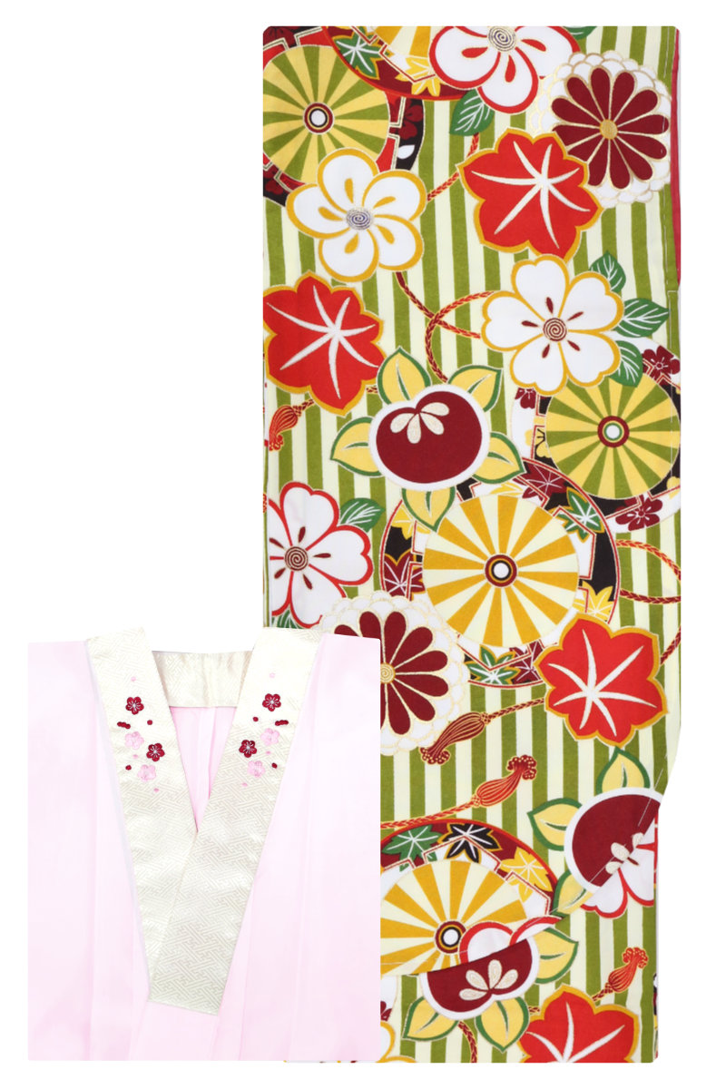 袴用 二尺袖着物 長襦袢 2点セット 着物 セット 夢千代 ト 卒業式