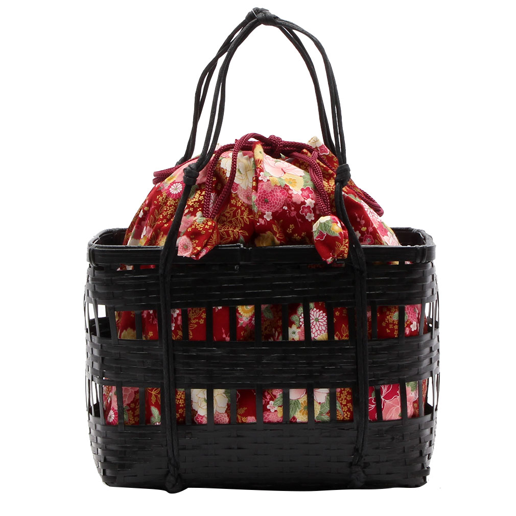 Kisste（キステ） バッグ 浴衣 かご 巾着 レトロ レディース 女性