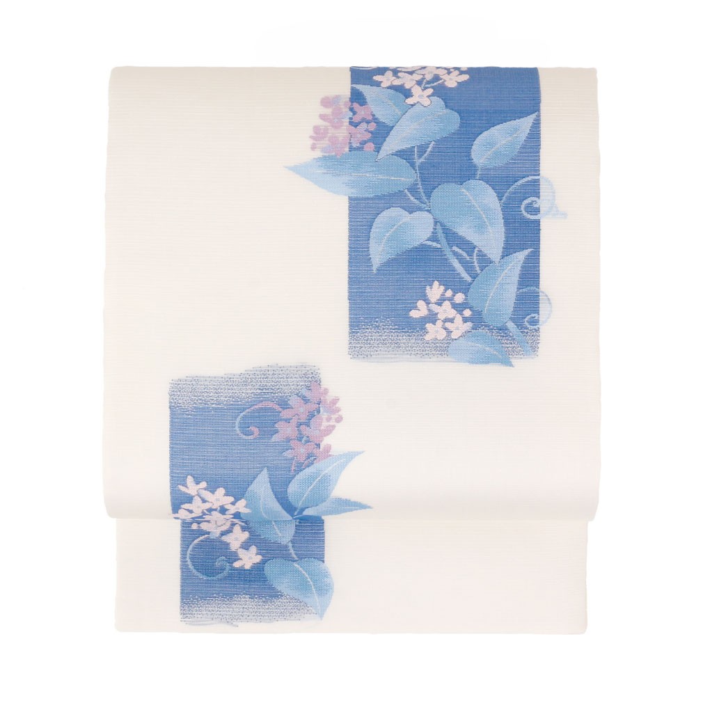 ※R7SK734 袋帯 紗 夏帯 白 グレー シルバー 草花 六通柄 R7SK734 袋帯 紗 夏帯 白 グレー シルバー 草花 六通柄 楽天市場