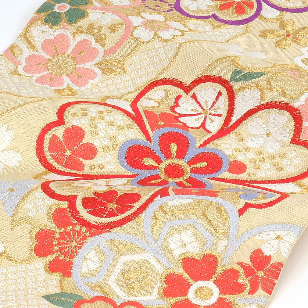 Kisste（キステ） 振袖 帯 振袖帯 振袖の帯 振袖用袋帯 袋帯 振袖用 黄