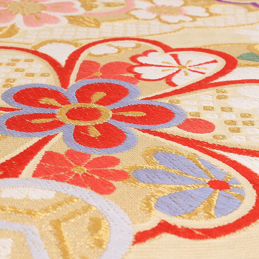 Kisste（キステ） 振袖 帯 振袖帯 振袖の帯 振袖用袋帯 袋帯 振袖用 黄