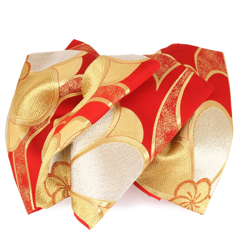 Kisste 振袖 帯 振袖帯 振袖の帯 振袖用袋帯 袋帯 振袖用 赤