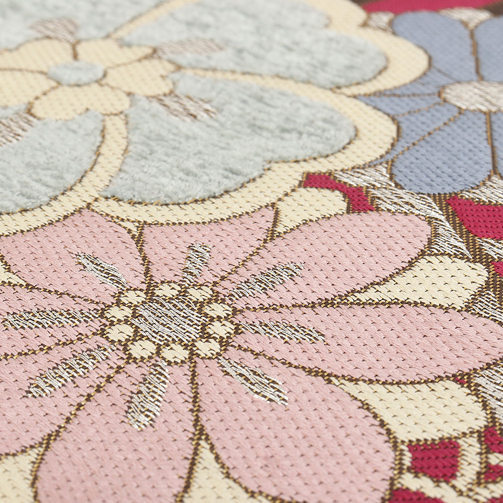 Kisste 振袖 帯 振袖帯 振袖の帯 振袖用袋帯 袋帯 振袖用 濃ピンク 縞