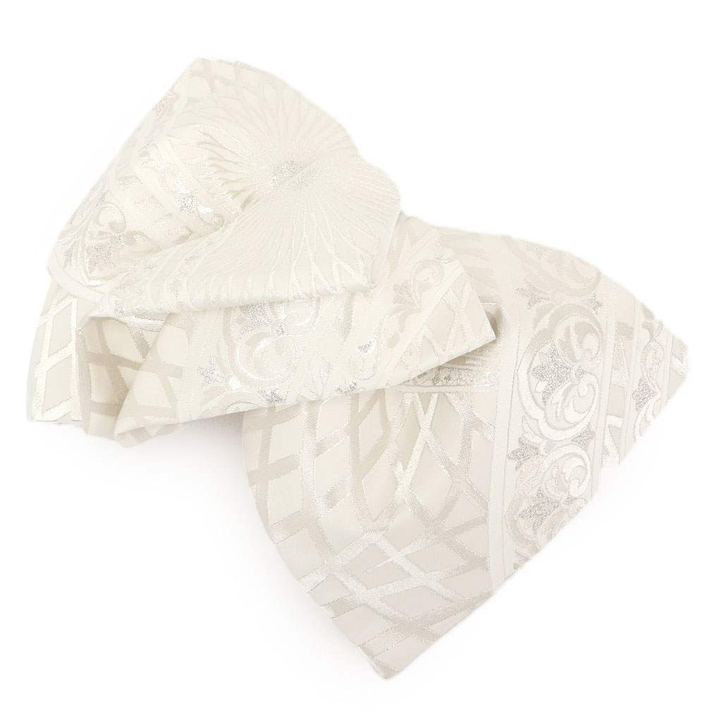 Kisste（キステ） 振袖 帯 振袖帯 振袖の帯 振袖用袋帯 袋帯 振袖用 白