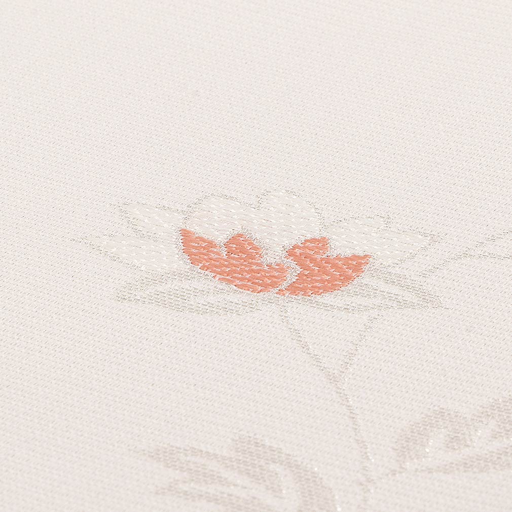 名古屋帯　正絹　夏帯　唐花模様　透かし模様　着物　061t Kisste 夏帯 名古屋帯 正絹 色無地 小紋 紬 新品 九寸夏帯 白