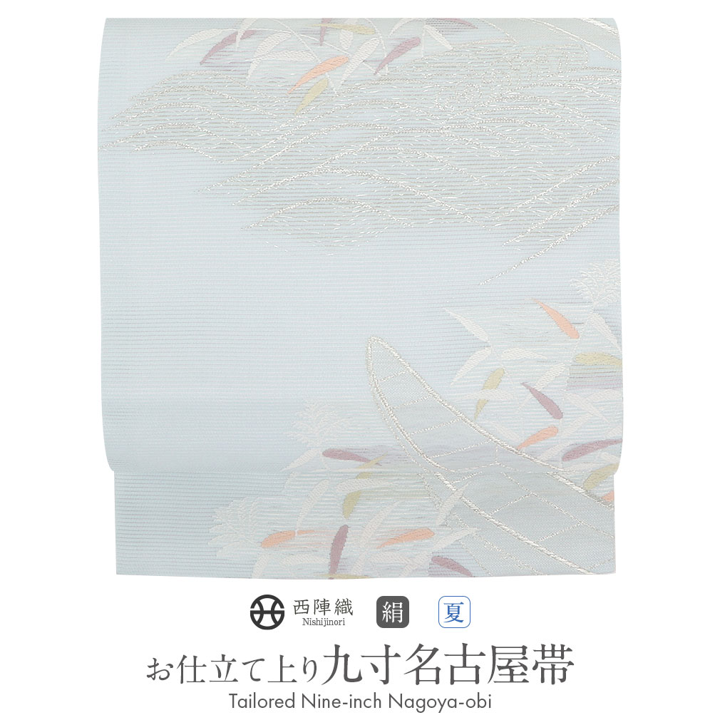 楽天市場】名古屋帯 夏 夏名古屋帯 夏帯 白 サークル レース柄