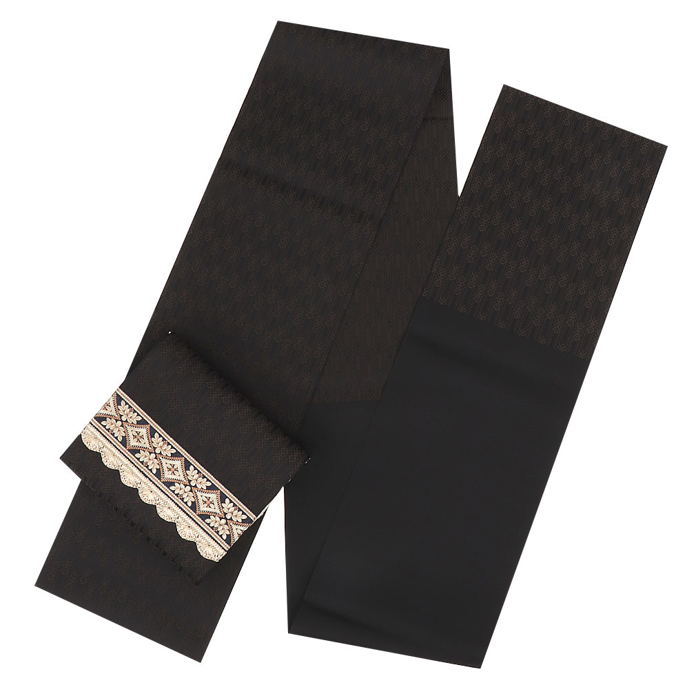 ブラックオニキス帯留め付き❤新品 モノトーン 正絹 絽 名古屋帯 楽天市場】名古屋帯 正絹 黒 音楽 楽器 バイオリン ブラック 京