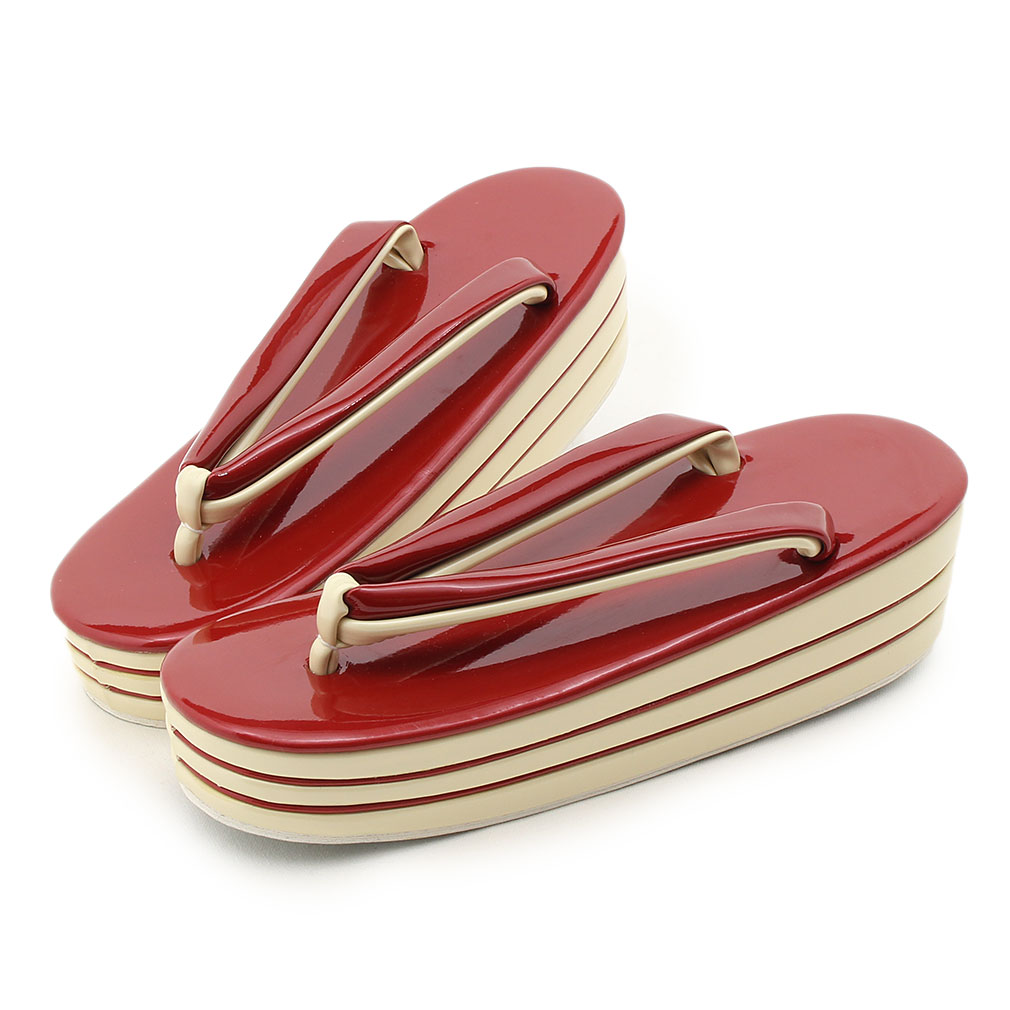 Kisste（キステ） 成人式 振袖 草履 フリーサイズ L LL 黒 赤 クリーム