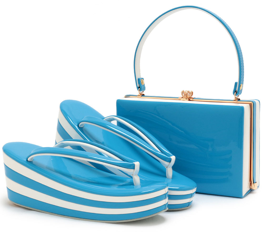 Kisste（キステ） 草履バッグセット 成人式 振袖 厚底 L フリーサイズ