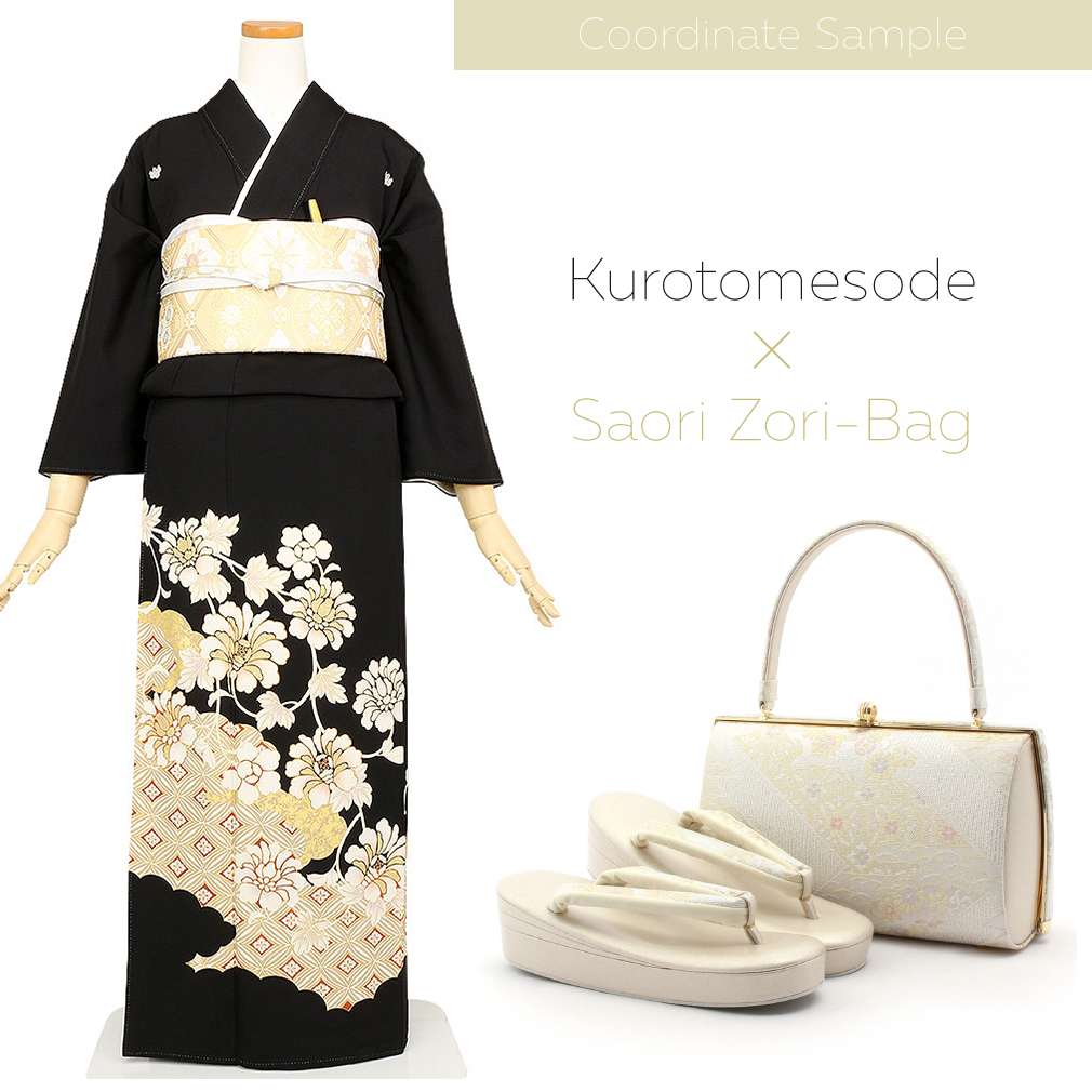 留袖用草履バックセット 留袖用草履バッグ 草履バッグセット 留袖 訪問着 バッグ草履セット 紗織 沙織 S M L LL フリーサイズ 小さい 大きい シルバー