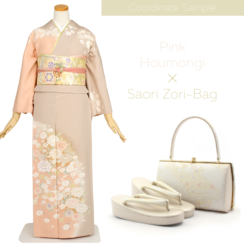 留袖用草履バックセット 留袖用草履バッグ 草履バッグセット 留袖 訪問着 バッグ草履セット 紗織 沙織 S M L LL フリーサイズ 小さい 大きい シルバー